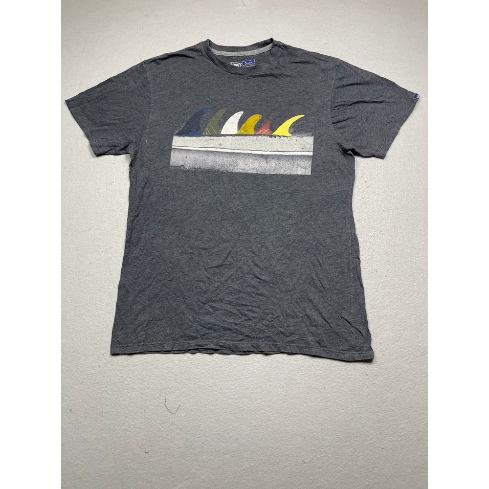 Vans T Shirt Cotton Poly Heather Gray XL Mens